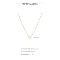 ROXI Natural Opal Heart Pendant Neckalce For Women 925 Sterling Silver Luxury Clavicle Chain Elegant Choker Party Fine Jewelry - Image 5