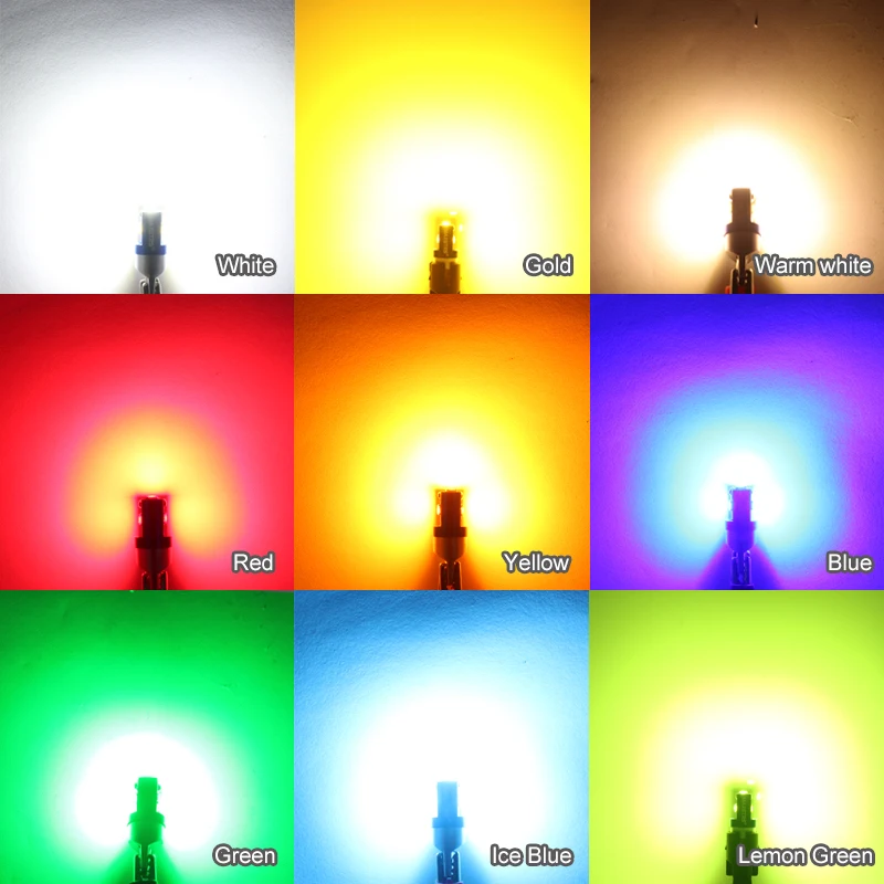 Maxgtrs 5x 194 168 T10 Led W5w Led Bulb 3030 Drl Car Auto