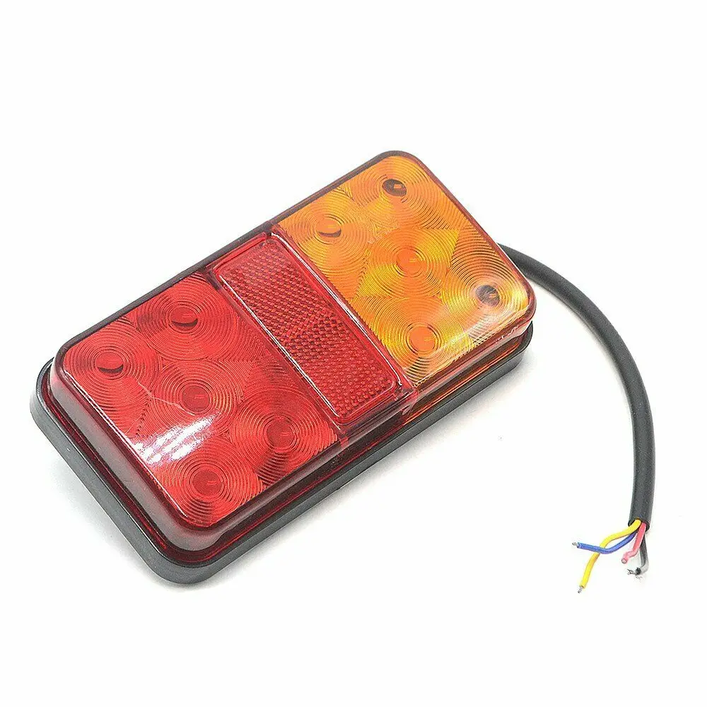 12V 2W 10 LED Truck Car Trailer Rear Tail Light Stop Indicator Lamp Taillight Turn Signal Lamp Waterproof Shockproof Rear lights led tail lights