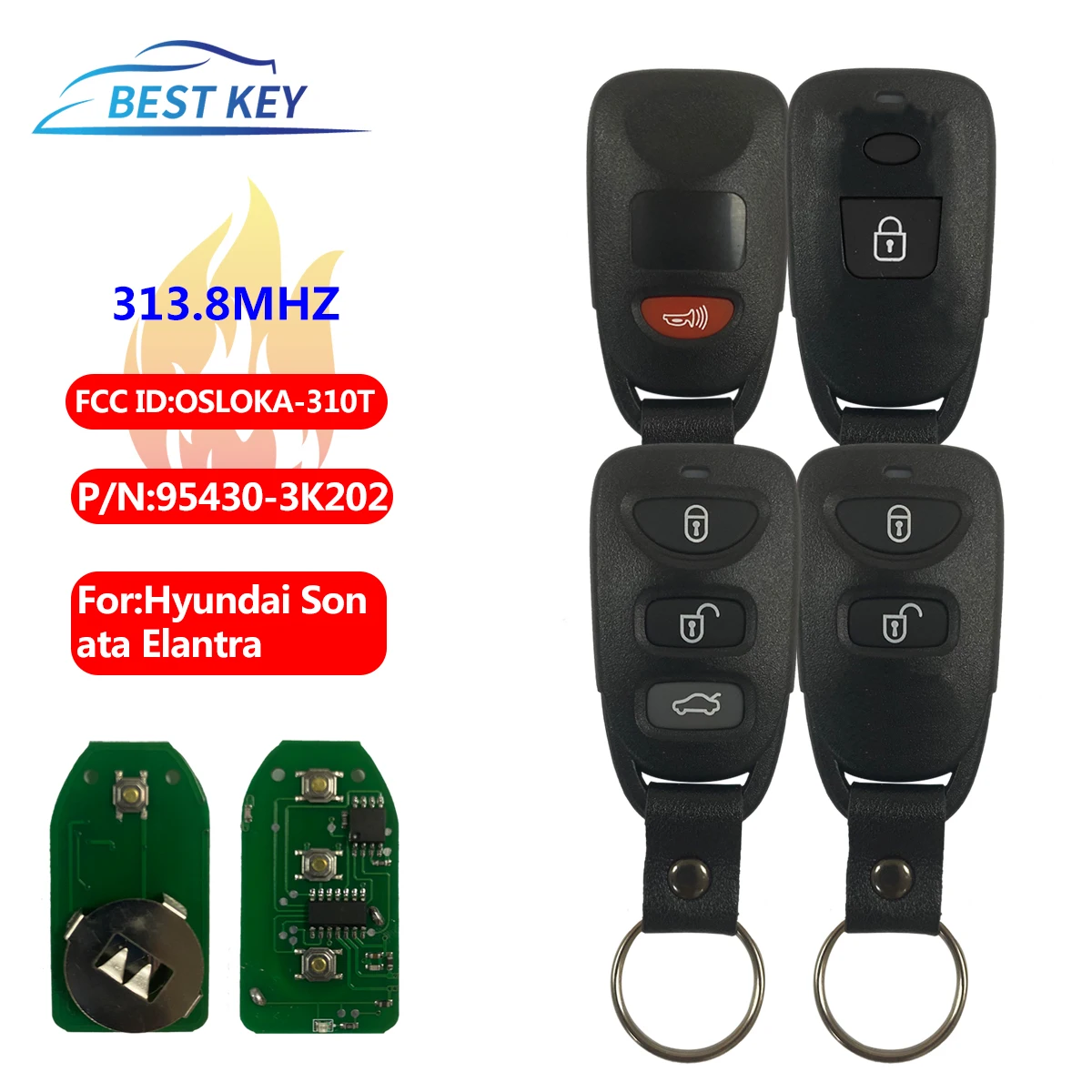 Llantas Audi Transmisor Llave Coche 433.92MHz Para AUDI - Modelo 4D0837231A, Compatible Con A4, A6, A8, A3, Carcasa Negra Placa Llave Audi A3