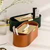 Luxury Multifunction PU Leather Tissue Box Remote Sundries Storage Holder Desktop Paper Drawer Art Home Decor Napkin Box 1
