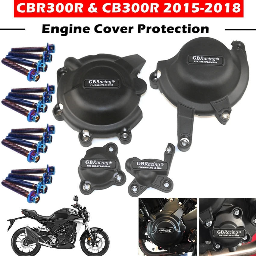 Motorcycles Engine cover Protection case for case GB Racing For HONDA CBR300R & CB300R 2015- GBRacing Engine Covers