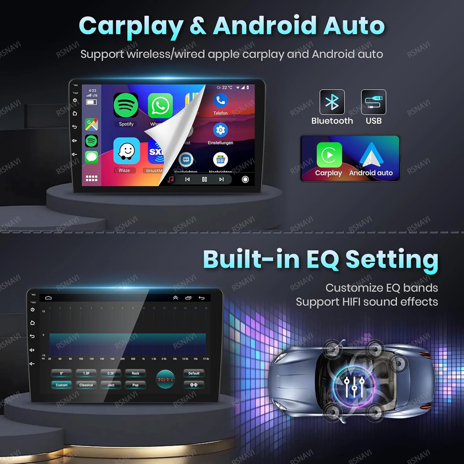 Android 15 Radio de coche para Jeep Wrangler 3 JK 2007 - 2018 unidad principal inalámbrica Carplay Auto GPS QLED DVD navegación Multimedia BT 4
