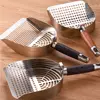 Stainless Steel Cat Litter Scoop Deep Shovel Sturdy Mesh Pet Waste Shovel Long Handle Comfortable Grip Cat Poop Sifting Tool 5