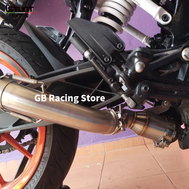 For KTM DUkE 200 RC200 2020 2021 2022 2023 Motorcycle Exhaust Escape Modified Muffler Middle Link Pipe Eliminator Enhanced - Image 5