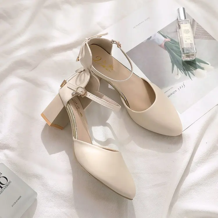 Spring/Summer Hot Sale！Fairy Style Thin-Strap High Heels - Bowknot with Golden Buckle, Comfortable & Versatile 2026