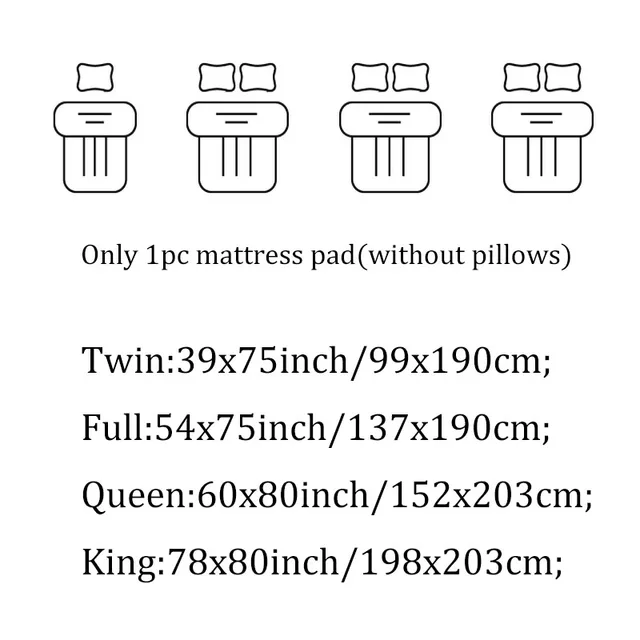 1000GSM Luxury Extra Thick Mattress Pad - Premium Quilted Topper With Breathable & Fluffy Soft, 21 6
