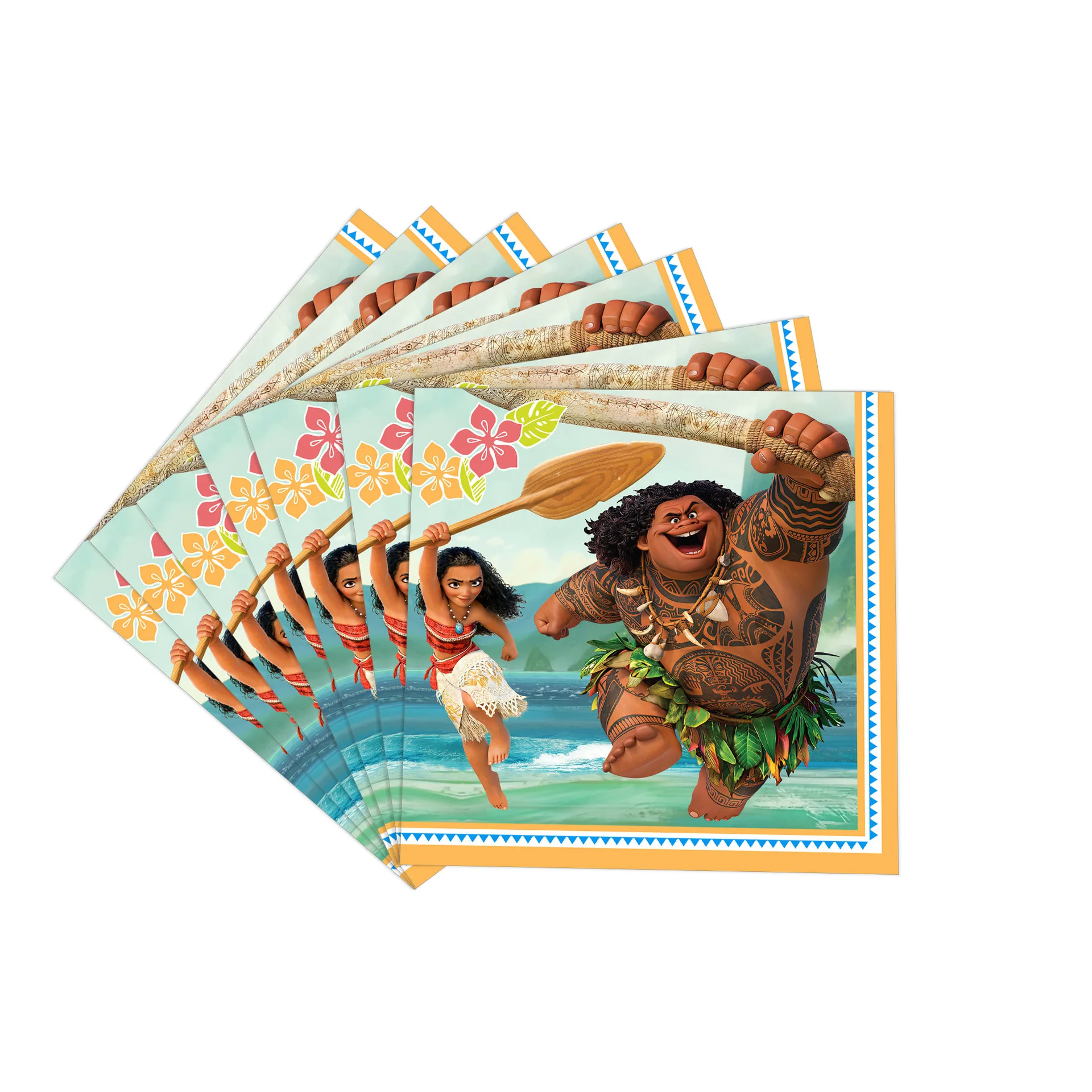 thumbnail image 1 of Juego de globos decorativos para cumpleaños de Vaiana Moana, vajilla, plato, vaso, fondo, kit de pancarta, suministros de decoración para fiesta temática de Disney Happy Baby, 1 of 5