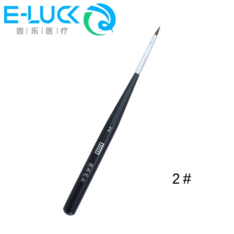 1 Pcs Dental Porcelain Brush Pen Dental Lab Tools Equipment Technician Stacking Glazing Brush Pen Synthetic Hair 10 Models