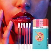 Lip Gloss Cotton Swab Waterproof Durable Lipstick Swab Lazy Lipstick Non-Stick Lipstick Pill Lipstick Multicolor Liquid Lip-Tint 2