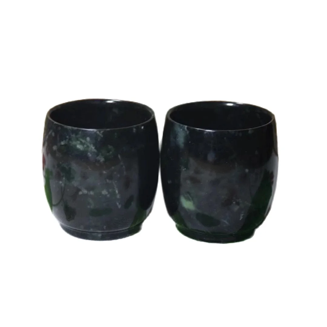 Seiko Crafted Medicine King Snake Pattern Grafite Jade Tea Cup Tea Art Supplies