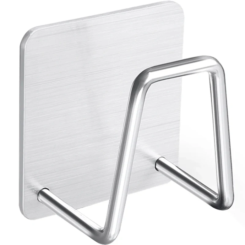 

Adhesive Sponge Soap Holder Sink Caddy for Kitchen Accessories 304 Stainless Steel Rust Proof Waterproof, Quick Drying, Brushed