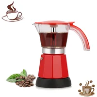 Electrical Espresso Mocha Pot Coffee Percolators Italian Mocha Coffee Maker Household Stovetop Tool Filter 1
