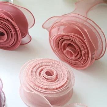 10Yards/Roll Chiffon Silk Ribbon Organza 4