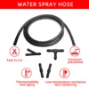 Universal 1/2/3/4mm Car windshield washer hose with connector T Y through, used for front window headlight pump car parts 2