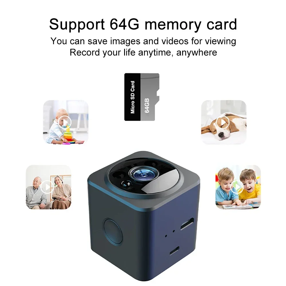 PEGATAH 1080P HD Mini Camera WiFi Wireless Home Security Surveillance Cameras Night Vision Smart Home Sports Monitor