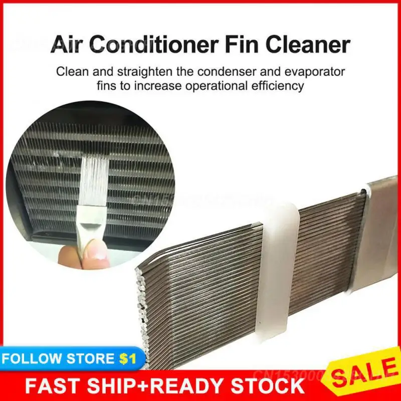 

Air Conditioning Fin Comb Gap Brush Kit Condenser Blade Cleaning Repair Tools Coil Comb Condenser Radiator Coil Comb Clean Tools