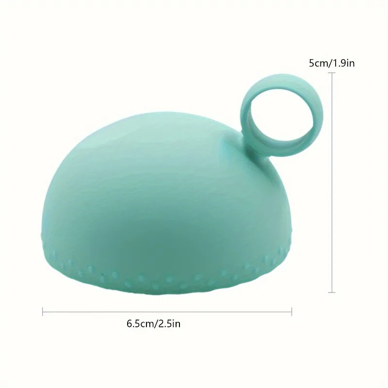 Silicone Brush Cleaner Bowl with Scrubber Pad