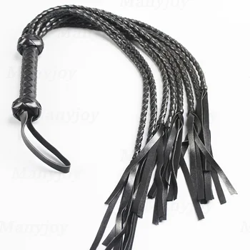 Bdsm Bondage Whip Erotic Fetish Woman PU Leather Pink Spanking Paddle Pony Play Flogger Sex Toys for Couples Riding Crop 6