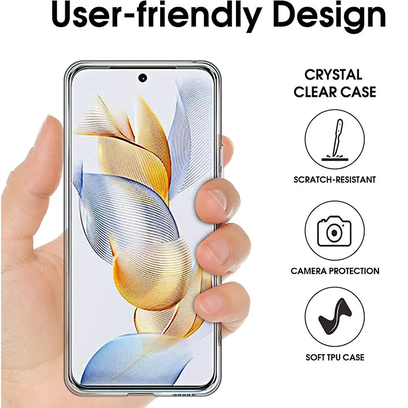 Ultra Thin Transparent Silicone Soft Case For Huawei Honor 80 90 Lite Pro 80GT 80SE X9A X8 X8A X7 X7A Clear High Quality Shell