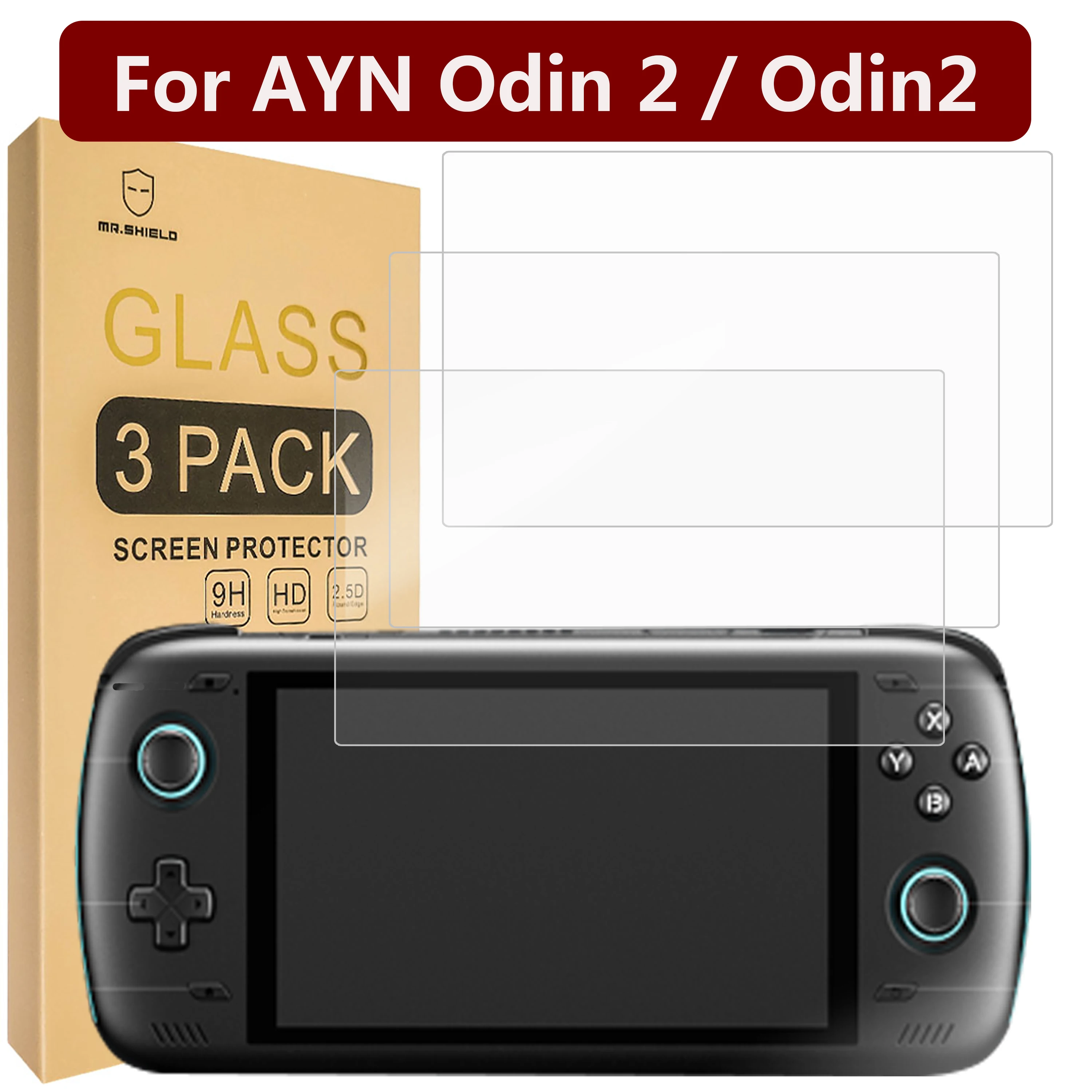 Mr.shield [3パック] AYN Odin 2 / Odin2用スクリーンプロテクター 