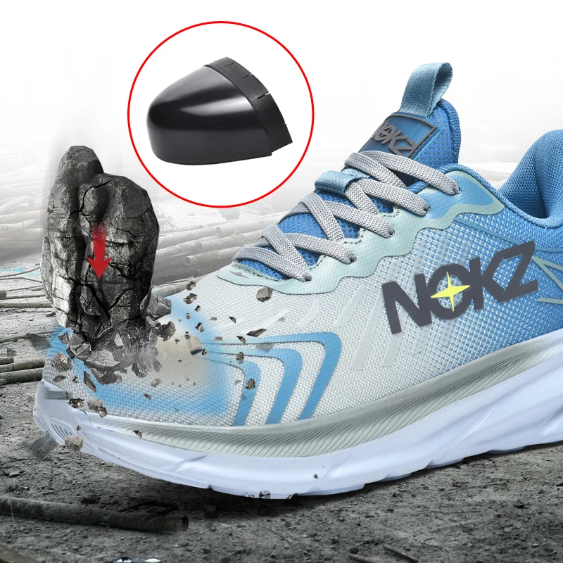 New Men's Work Safety Boots Men Steel Toe Cap Protective Shoes Puncture-Proof Work Shoes Breathable Sneakers Couple Safety Shoes - 4