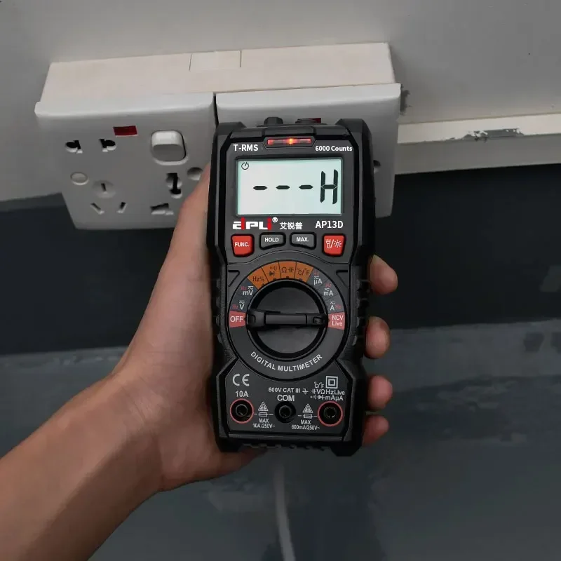 Multimeter AP13B AP13C Digital Mini Multimeter AC DC Voltage Ammeter Ohm NCV 6000 Counts TRMS Multi Tester