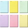 6pcs Morandi Color Notepad Schedule To Do List Sticky Notes Office Stickers Student Self-Adhesive Stickers Small Notebooks 1