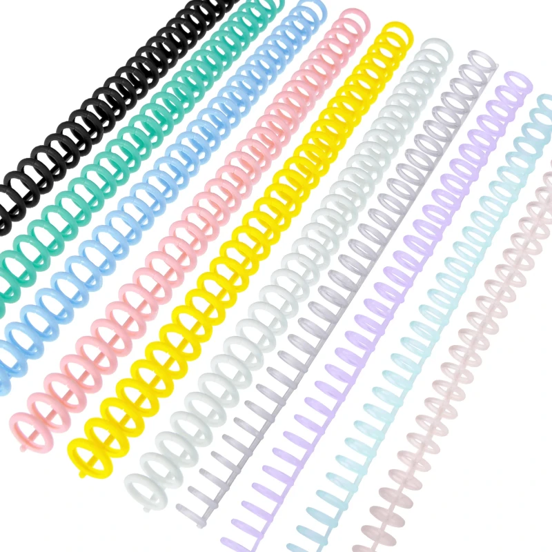 5/10 pz Plastica 30 Fori Raccoglitori a fogli sciolti Rilegatura ad anelli Spine Pettini 85 fogli di capacità per album di quaderni di carta fai da te