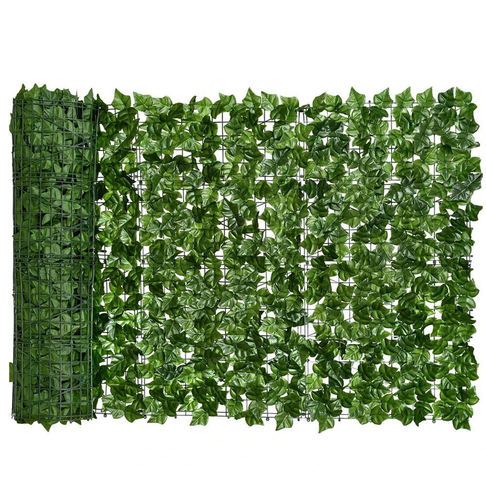 4PCS Artificial Hedge Ivy Leaf Garden Fence Windscreen Privacy Screen Decor Set 