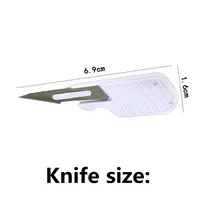 Mini Short Handle No.10/11/12/15 Scalpel Surgical Sharp Portable Knife Blades For Plant Repair DIY Carving Unpacking Tool 3
