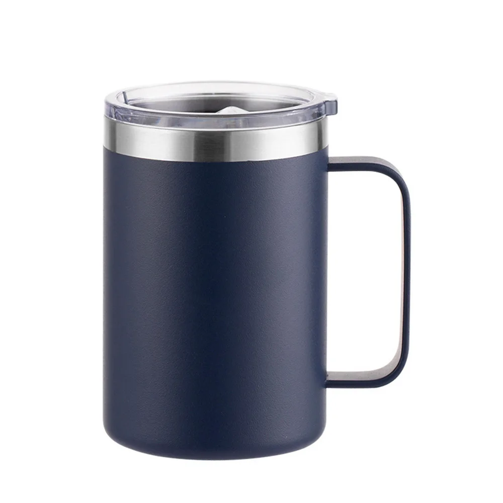 Insulated Stainless Steel Travel Tumbler - 16oz, BPA-Free with Handle and Lid