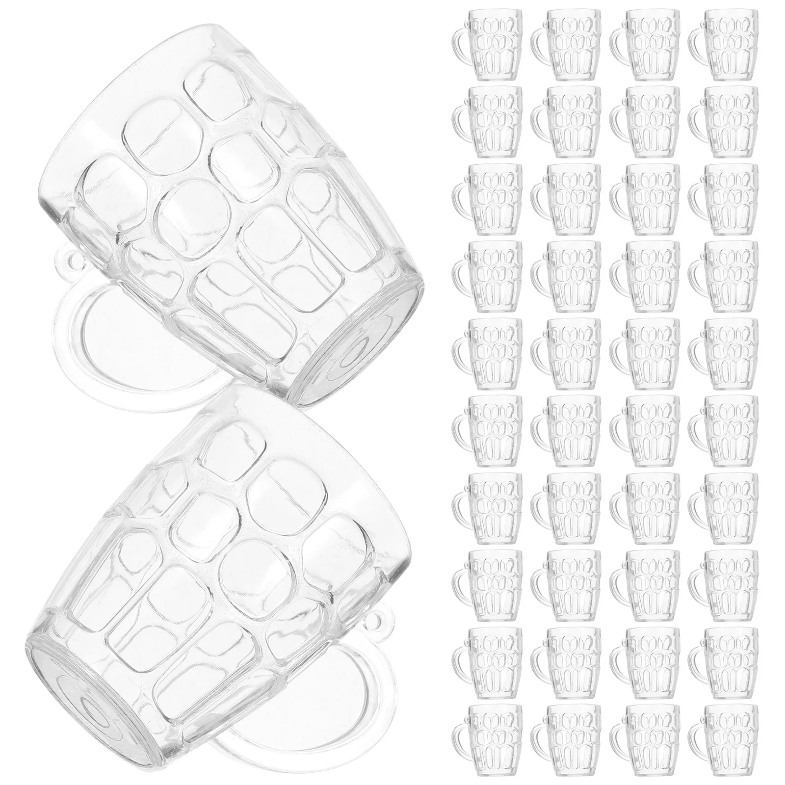 

Mini Plastic Beer Mugs Clear Beer Mugs Models Miniature Beer Mug Drinks Cups Breakfast Milk Coffee Water Mug Barware