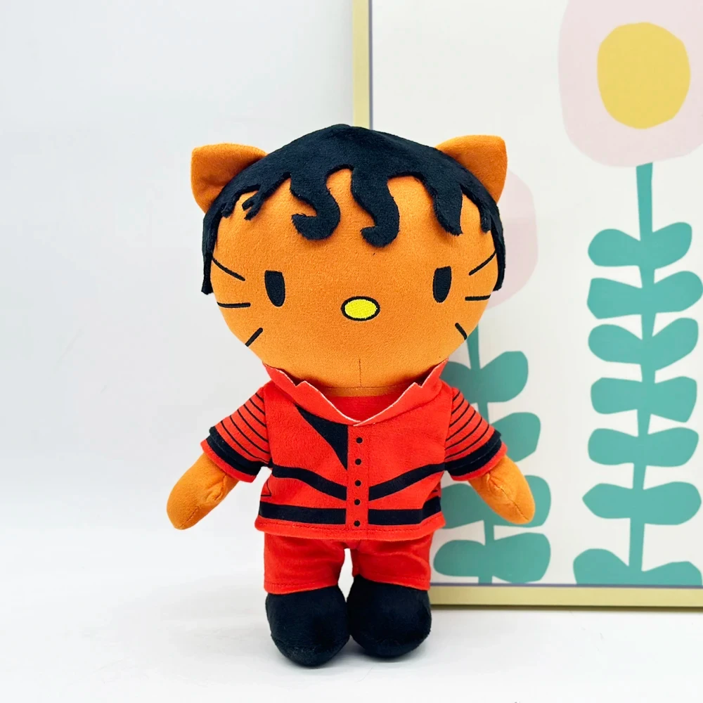 Hello Kitty Michael Jackson With Red Complete Set Clothes Plush Doll Figure Stuffed Toy Cute Boy Girls Fans Collect Gifts
