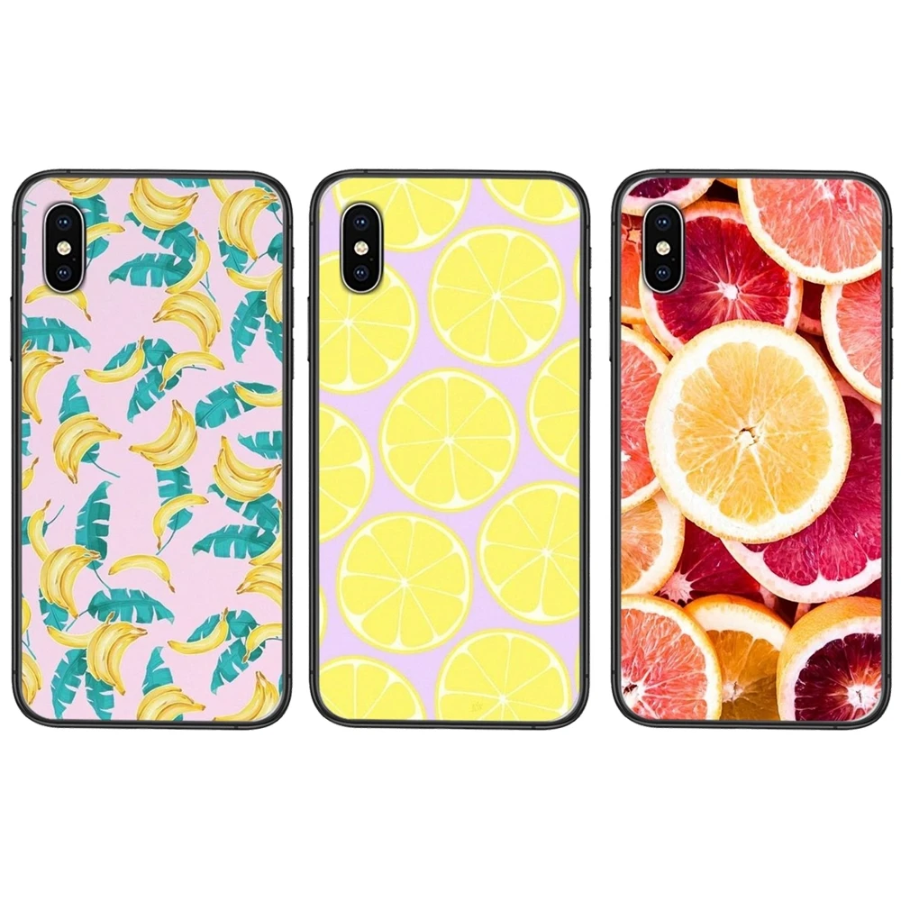 Фрукты лимон банан для Apple IPhone 13 12 Mini 11 Pro XS MAX XR X 8 7 6S 6 Plus стандартные телефонные