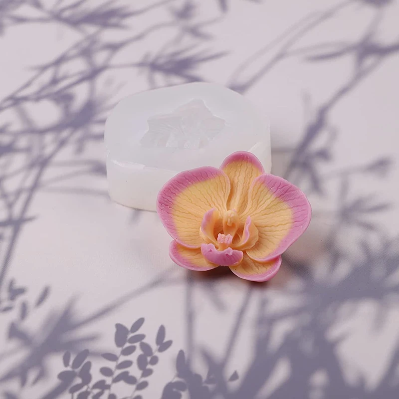 Phalaenopsis Scented Candle Silicone Mold Flower Resin Flower Candle Mold Phalaenopsis Silicone for Resin Decoration