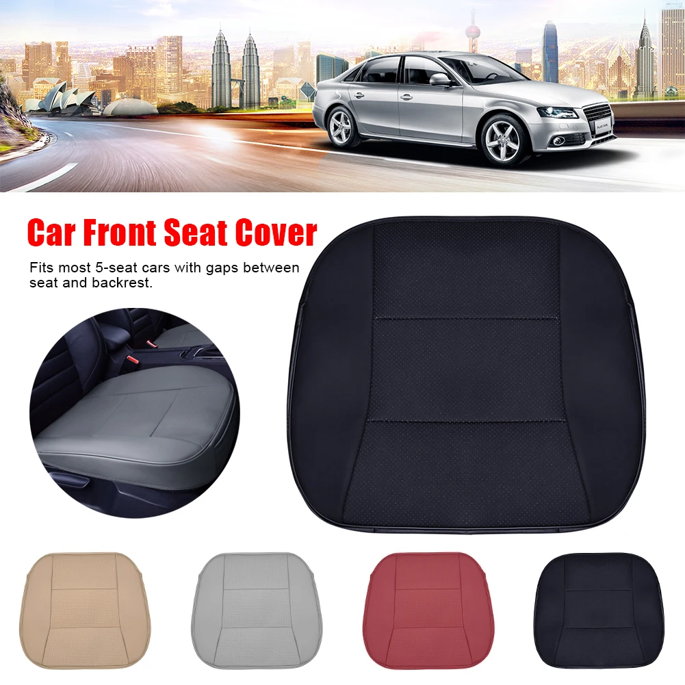 

2023 New Car Seat Protect Cover PU Leather Seat Protection Pad Auto Chair Cushion Front Seat Cover Anti Slip Mat Car Tools
