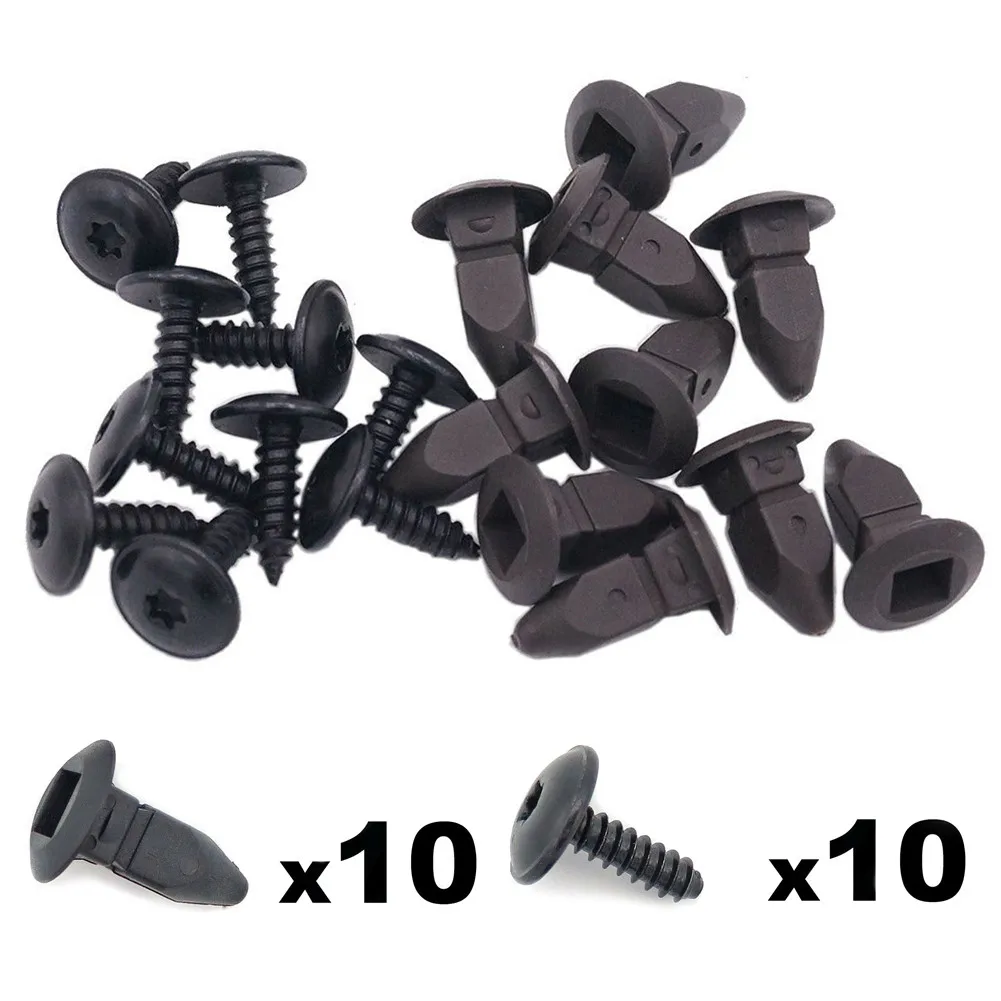 

Wheel Grommet Screws 20PCS Accessory Arch Black Car Lining Parts Replacement Replaces Splashguard New Practical