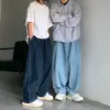 Men's 4xl Navy y2k Baggy Pants Denim Wide Leg Trousers Oversized Loose Jeans For Men Harajuku Cotton Korean Style Brand Clothing 4