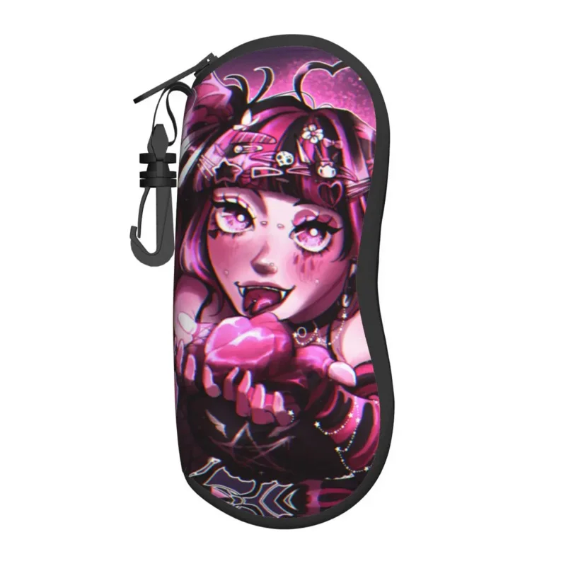 

Eat Your Heart Out Draculaura Glasses Case Protective Monster High Eyeglasses Protector Vintage Eyeglasses Box