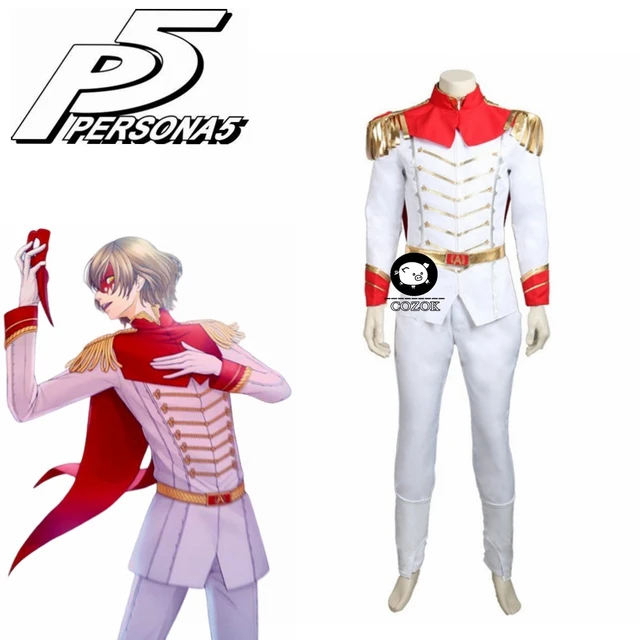 Anime Persona 5 Cosplay Goro Akechi Costume White Suits Outfits Sizes Christmas Gifts