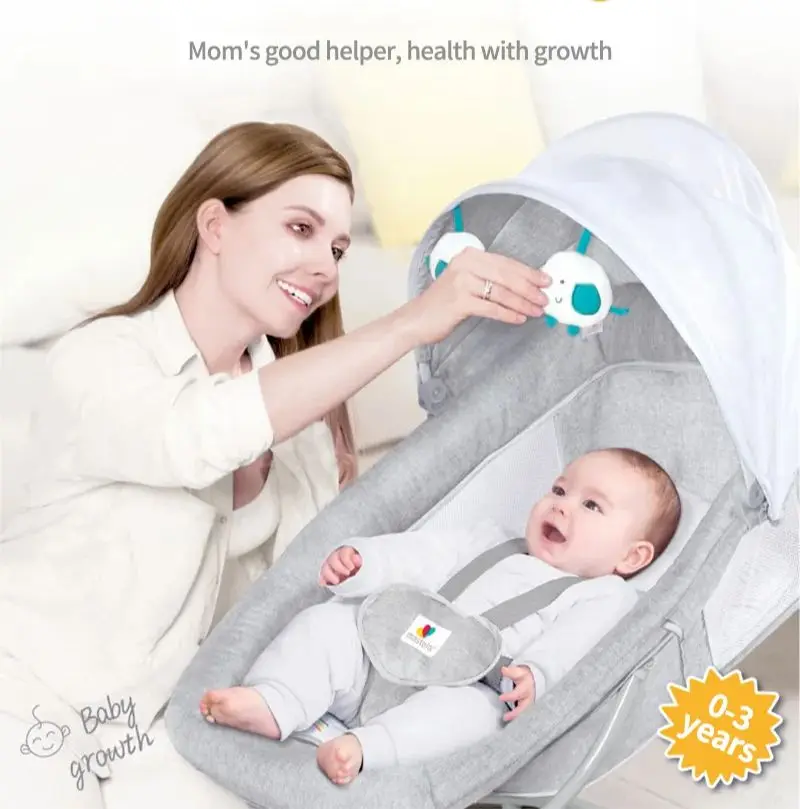 

Умное Электрическое Кресло-Качалка для новорожденных, удобное кресло-качалка для новорожденных, пятиточечный ремень безопасности для детей 0-3 лет