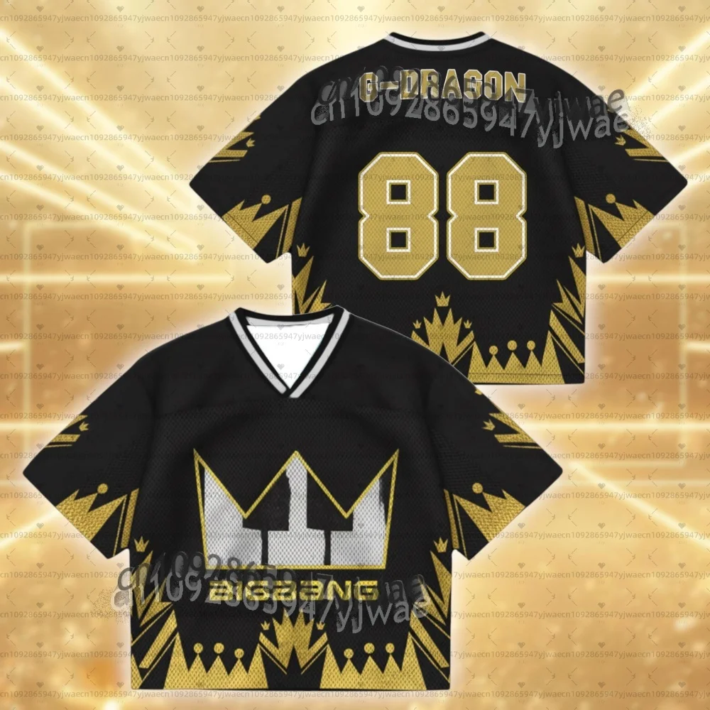 2026 Herren Damen Bigbang G-Dragon Taeyang The Throne Returned Trikot Geschenk für Fans Übergröße Mode Streetwear Top Lässiges T-Shirt