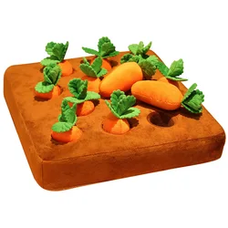 Coussin en Peluche pour enfants, Puzzle, carotte, plante, jouets en Peluche, doux, canapé 