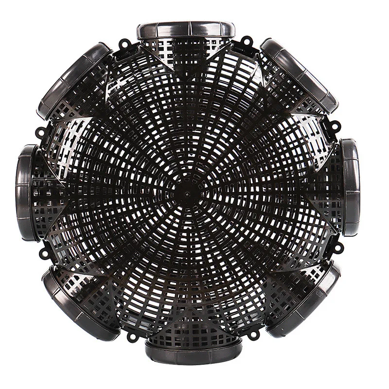 Black Fish Net Cage Durable Plastic Container Mud Cage Container Fishnet Finless Eel Loach Trap Fishing Pot Fishing Traps
