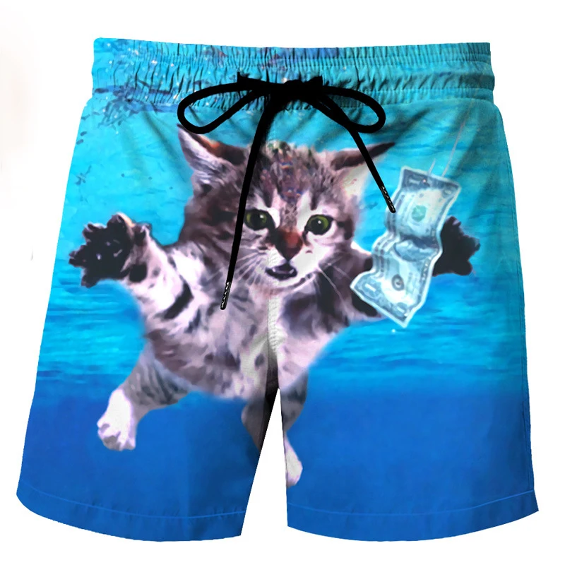 Mens Beach Shorts Surfing Swim Trunks
