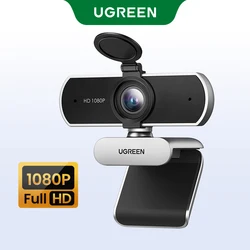 UGREEN 4K HD Webcam with Auto Focus and AI Noise - Cancelling Microphones (1080P Webcam)