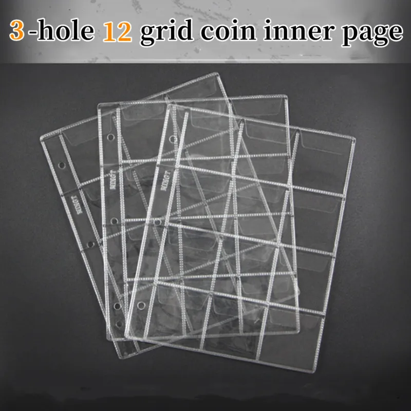 

10PCS 195*160mm Mini 12/20 Pockets Coins Collection Album Coin Storage Albums Collection Money Album