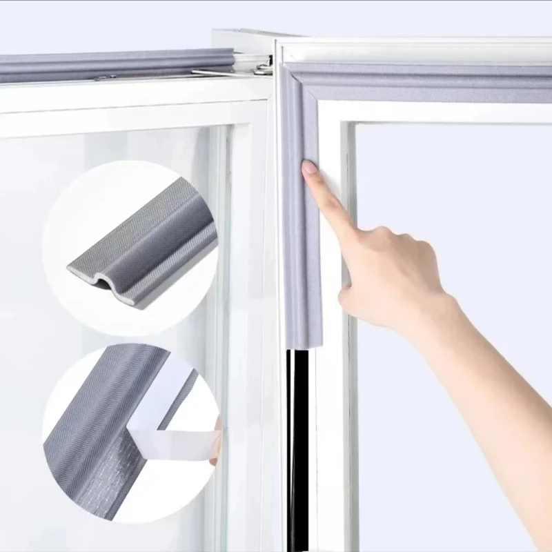 Sliding Type Window Sealing Strip Door and Window Seam Windproof Sound Insulation Self-adhesive Sealing Strip Warm Blocking Wind sealing strip,door seal strip,window seal strip,sealing strip tape,rubber seal strip,silicone seal strip