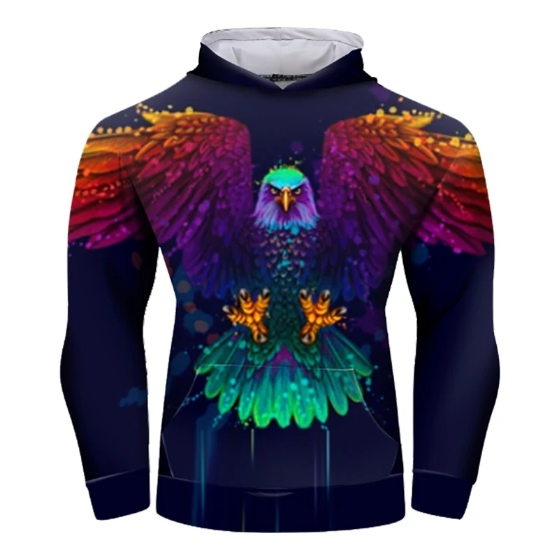 

Hign Quality Sublimation Blank Sports Casual Clothes Men's Fashion Athletic Sweatshirts Animal 3D Printed Hoodies